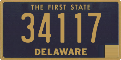 DE license plate 34117