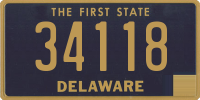 DE license plate 34118