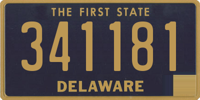 DE license plate 341181
