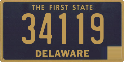 DE license plate 34119