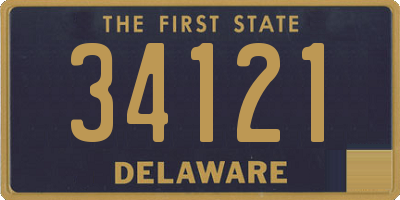 DE license plate 34121