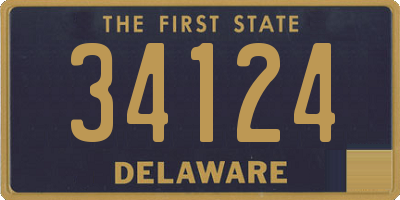 DE license plate 34124