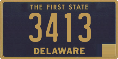 DE license plate 3413