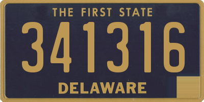 DE license plate 341316