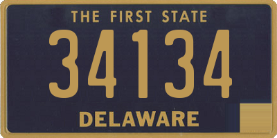 DE license plate 34134