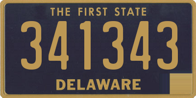 DE license plate 341343