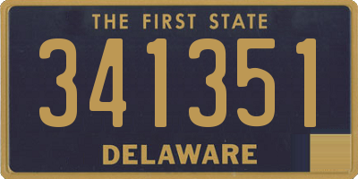 DE license plate 341351