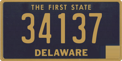 DE license plate 34137
