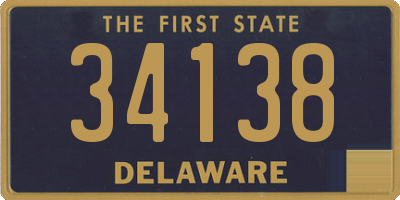 DE license plate 34138