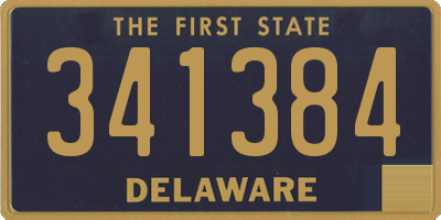 DE license plate 341384
