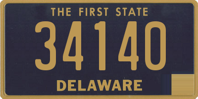 DE license plate 34140