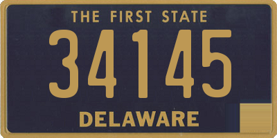 DE license plate 34145