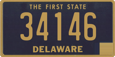 DE license plate 34146