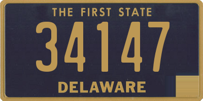DE license plate 34147
