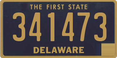 DE license plate 341473
