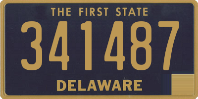 DE license plate 341487