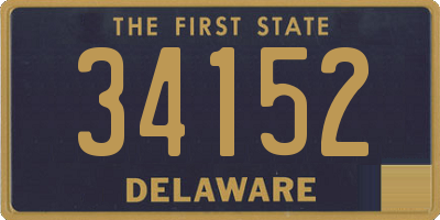 DE license plate 34152