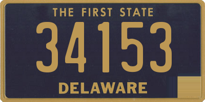 DE license plate 34153