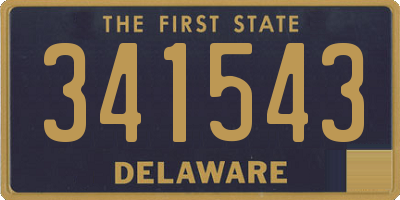 DE license plate 341543