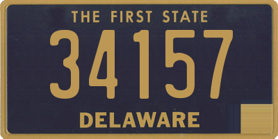 DE license plate 34157