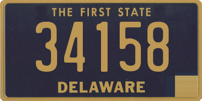 DE license plate 34158