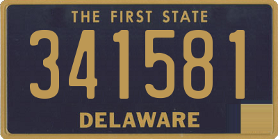 DE license plate 341581