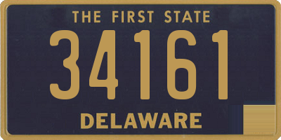 DE license plate 34161