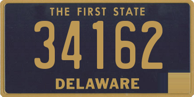 DE license plate 34162