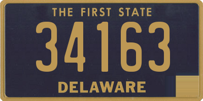 DE license plate 34163