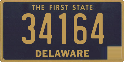 DE license plate 34164