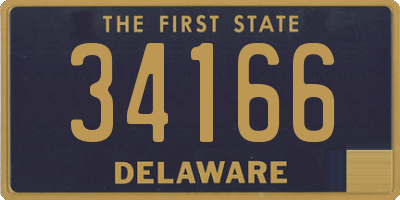 DE license plate 34166