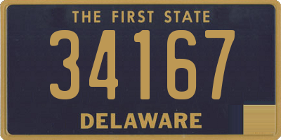 DE license plate 34167