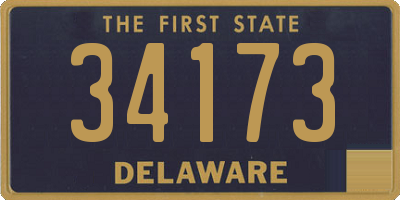 DE license plate 34173