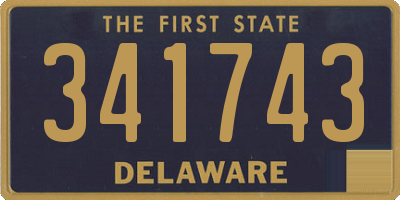 DE license plate 341743