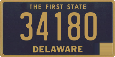 DE license plate 34180