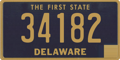 DE license plate 34182