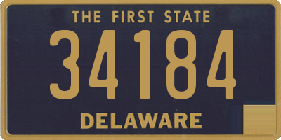 DE license plate 34184