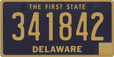 DE license plate 341842