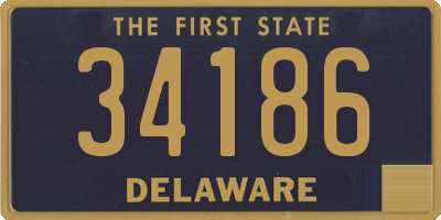 DE license plate 34186