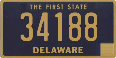 DE license plate 34188