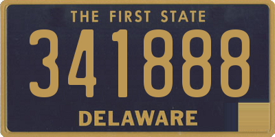 DE license plate 341888
