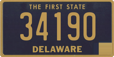 DE license plate 34190