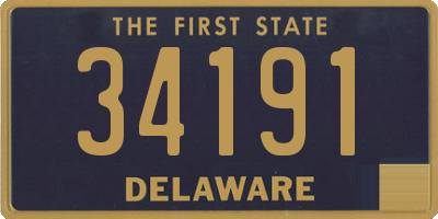 DE license plate 34191