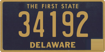 DE license plate 34192