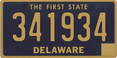 DE license plate 341934