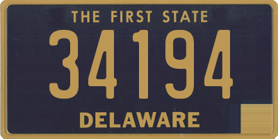 DE license plate 34194