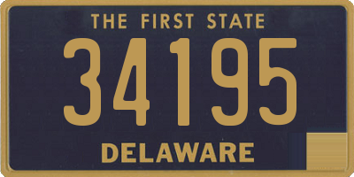 DE license plate 34195