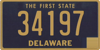 DE license plate 34197
