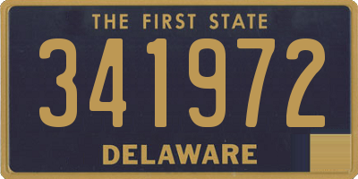 DE license plate 341972