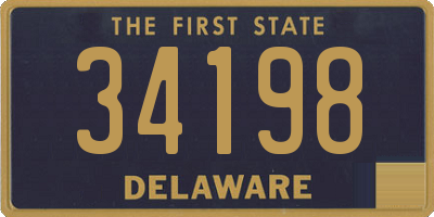 DE license plate 34198